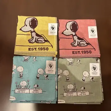 스누피 손수건 세트
