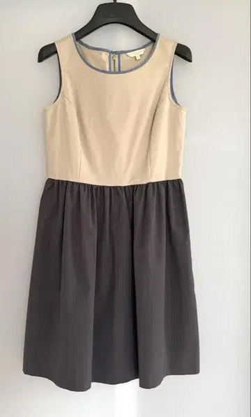 LAPIS LUCE BEAMS 원피스 36 베이지 x 차콜 그레이