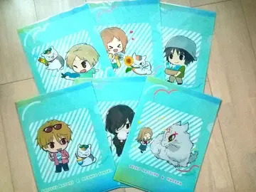 나츠메 우인장 냥코 선생님과 여름놀이 카페 A4 클리어 파일 전6종 세트