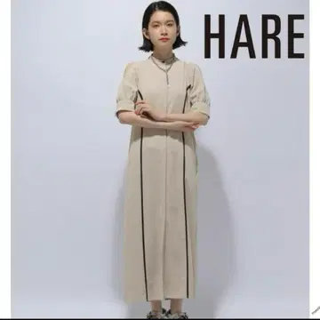 HARE 하레 카타아키 스트레이트 원피스 베이지