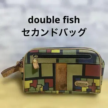 double fish 가죽 더블피쉬 클러치백 세컨드 백