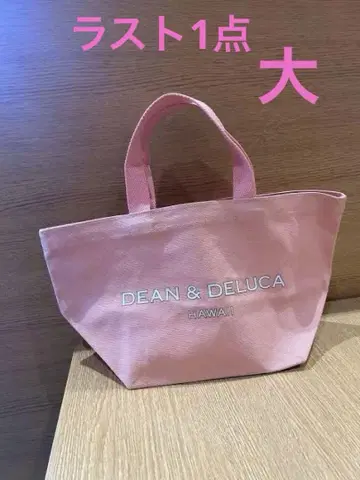 DEAN & DELUCA 로얄 하와이안점 한정판 토트백 핑크 L
