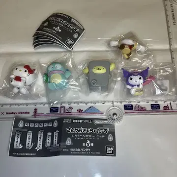 가챠 산리오 캐릭터즈 도로롱 요괴 피규어 전5종 컴프 세트