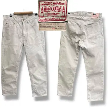 BONCOURA 본쿠라 피케 화이트 5 포켓 팬츠 size 31