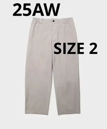 25AW Silk Cotton Chino Wide Trousers 2