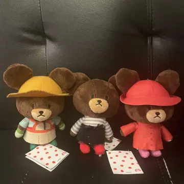 곰돌이 학교 봉제 인형 세트 (3개)