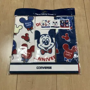 CONVERSE 도쿄 디즈니 리조트 40주년 타월 손수건 3매 세트