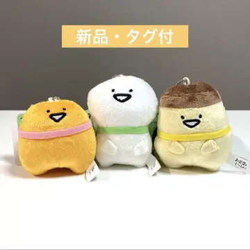오문구와 함께 리본 마스코트 키체인 오문구 씨, 젤리 씨, 푸딩 씨