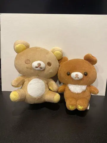 리락쿠마 차이로이코구마의 친구 사이좋은 페어 봉제 인형