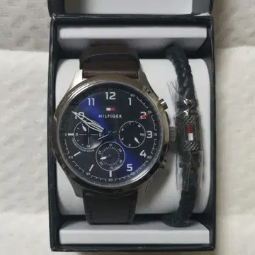 TOMMY HILFIGER 크로노그래프 손목시계 박스 포함 작동품
