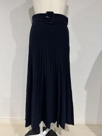 mila owen! 네이비 플리츠 스커트 벨트