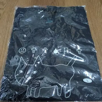 요네즈켄시 공상 고양이 T 블랙 L 사이즈