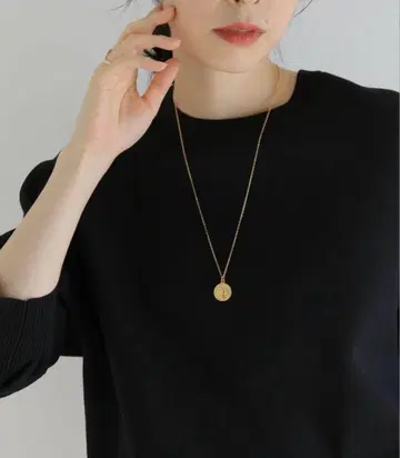 IENA 구매 BEN AMUN 골드 코인형 펜던트 목걸이