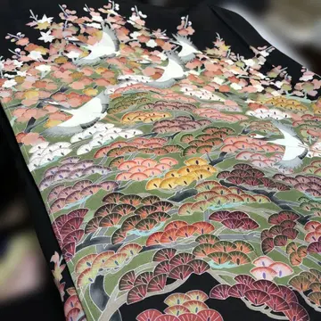 전통 예복 기모노 가봉, 맞춤 제작 전 순수 실크