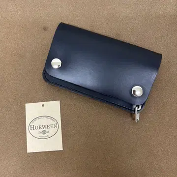 크롬 엑셀 트래커 지갑 미들 블랙 차심 3층 HORWEEN