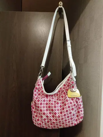 핑키 앤 다이앤 기하학 패턴 숄더백