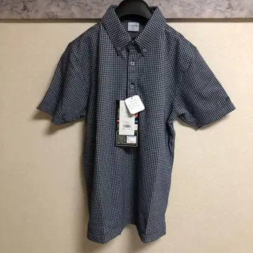 새상품 FIDRA 골프 남성용 피케 셔츠 size M 블랙 체크 무늬