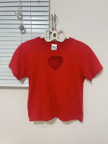 TONDABAYASHI RAN x HEART CROPPED T-SHIRT