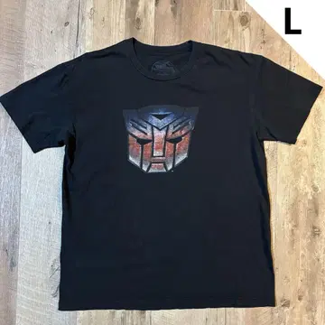 US 구제 의류 트랜스포머 엠블럼 프린트 티셔츠 남성용 L