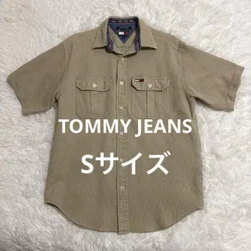 TOMMY JEANS 타미진스 반팔 셔츠 S 사이즈 베이지