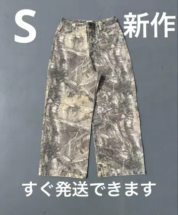 9090 OG Logo Painted Denim Pants