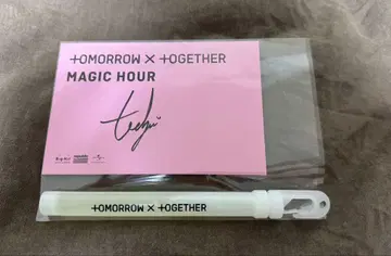 TXT 태현 친필 사인 엽서 & 사용한 응원봉