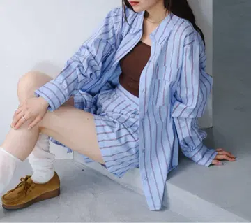 카스타네 스트라이프 셔츠