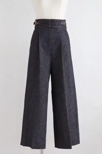 택 포함 새상품 GIRLISH 구르카 데님 와이드 팬츠