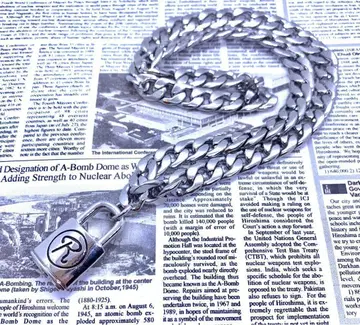 실버 925 키헤이 시드 자물쇠 목걸이