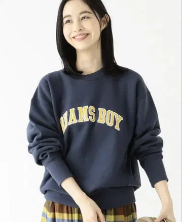 Champion x BEAMS BOY / 별주 리버스 위브 맨투맨