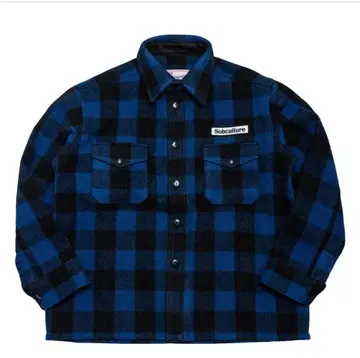 SUBCULTURE BUFFALO CHECK JACKET BLUE