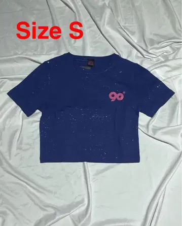 90 Logo Girl Tee Navy S
