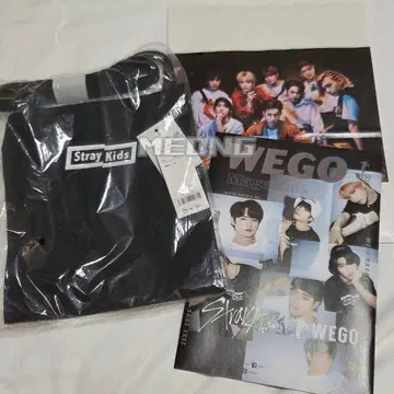 StrayKids WEGO 사코슈 블랙 미개봉 쇼핑백 책자 1