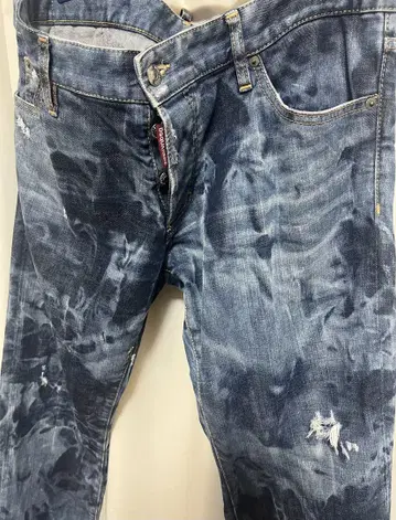 DSQUARED2 SLIM JEAN 인디고 아이스 블루 리메이크 가공