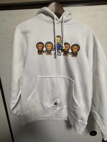 APE SHALL NEVER KILL APE 후드티 M 사이즈 화이트