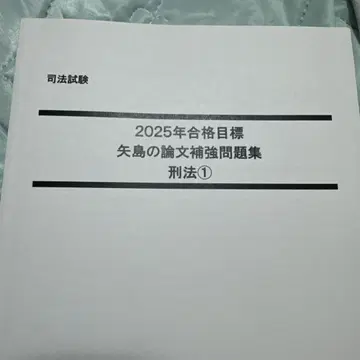 야지마 논문 보강 문제집 메인 문제집 형법