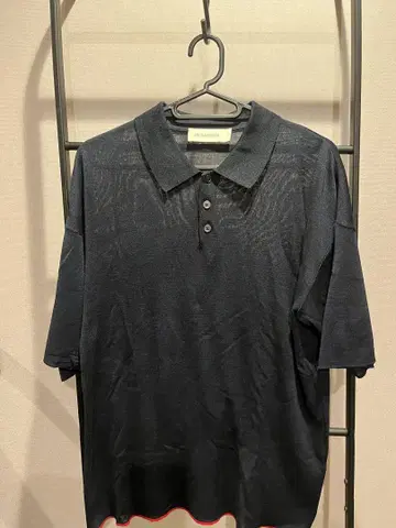 JIL SANDER (질 샌더) 반팔 실크 피케 셔츠 46 사이즈