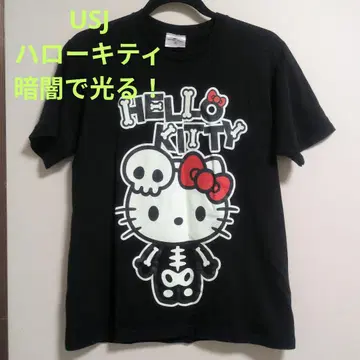 USJ 유니버셜 Hello Kitty 헬로키티 해골 T셔츠 M