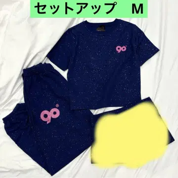 9090 90 Logo Girl Tee SweatPants navy M