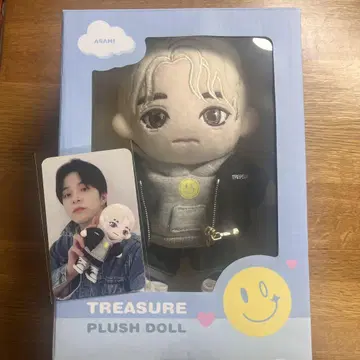 TREASURE 아사히 트레이딩 카드 봉제 인형