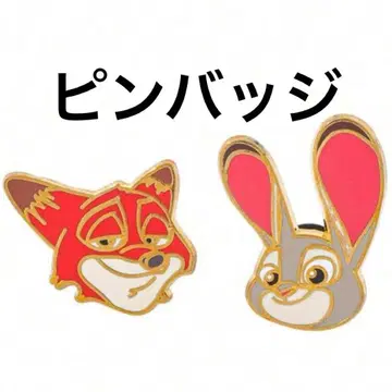 디즈니 주토피아 닉 주디 핀즈 핀 배지 세트