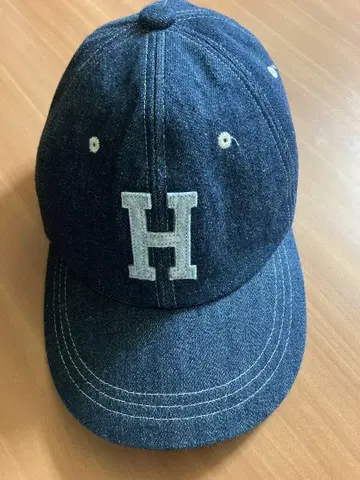 H.R.REMAKE 와펜 데님 캡
