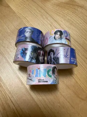 K-POP 아이돌 데코레이션 테이프 5개 세트