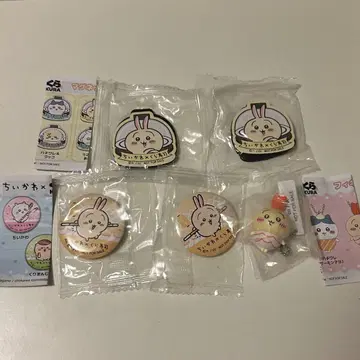 쿠라스시 치이카와 (먼작귀) 콜라보 토끼 세트 피규어 캔뱃지 마그넷