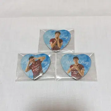 VC 나가노 트라이덴츠 화이트데이 한정판 가챠 하트 모양 캔뱃지