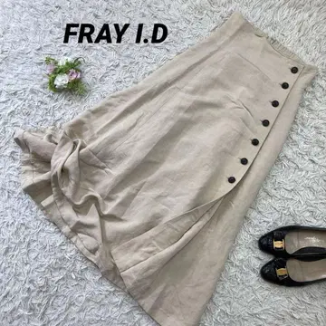 FRAY I.D 프레이 아이디 린넨 내로우 플레어 스커트
