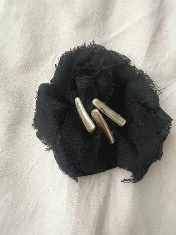 미사용 코사지 린넨 다와라야 아츠코 린넨버드 천 꽃