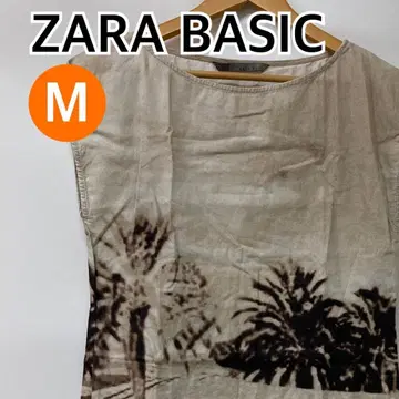 ZARA 상의 롱 티셔츠 슬리브리스 M [ CT1533 ]