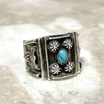 진 BIG HAND 빅핸드 터콰이즈 반지 이글 21호 925