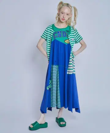 candy stripper CNDS PATCHWORK 원피스